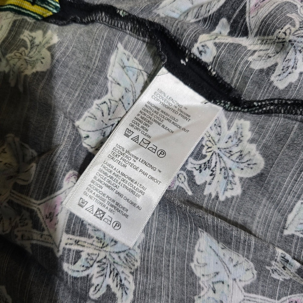 Tommy Bahama Men's Black Cocktail Palm Tree Short Sleeve Button Up Shirt Large - Picture 8 of 8